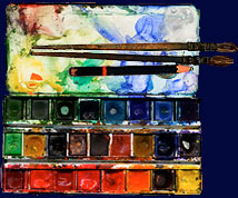 boite d'aquarelle