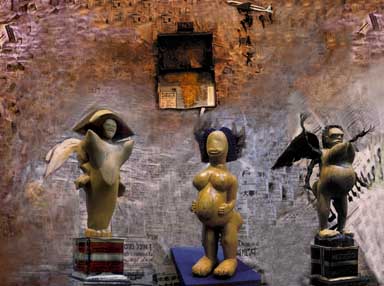sculptures à la halles saint pierre Paris