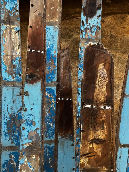 peinture visages migrants