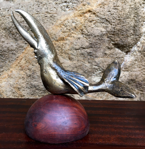 oiseau crabe bronze