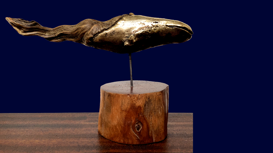 baleine en bronze
