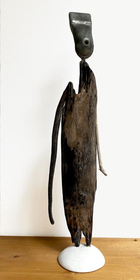 sculpture bois métal